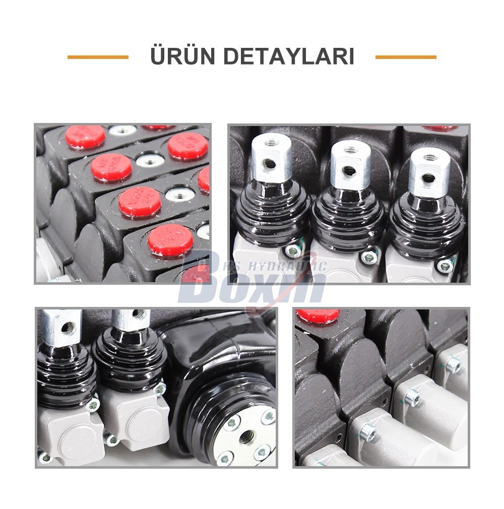 Multi-Spool SD6 Sectional Directional Control Valve for Mobile Machinery
